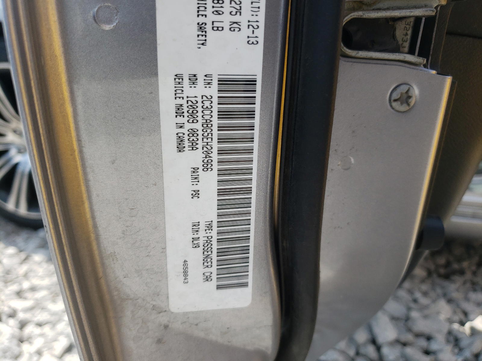 Photo 10 from auction – 2014 CHRYSLER 300 S with VIN 2C3CCABG5EH204966