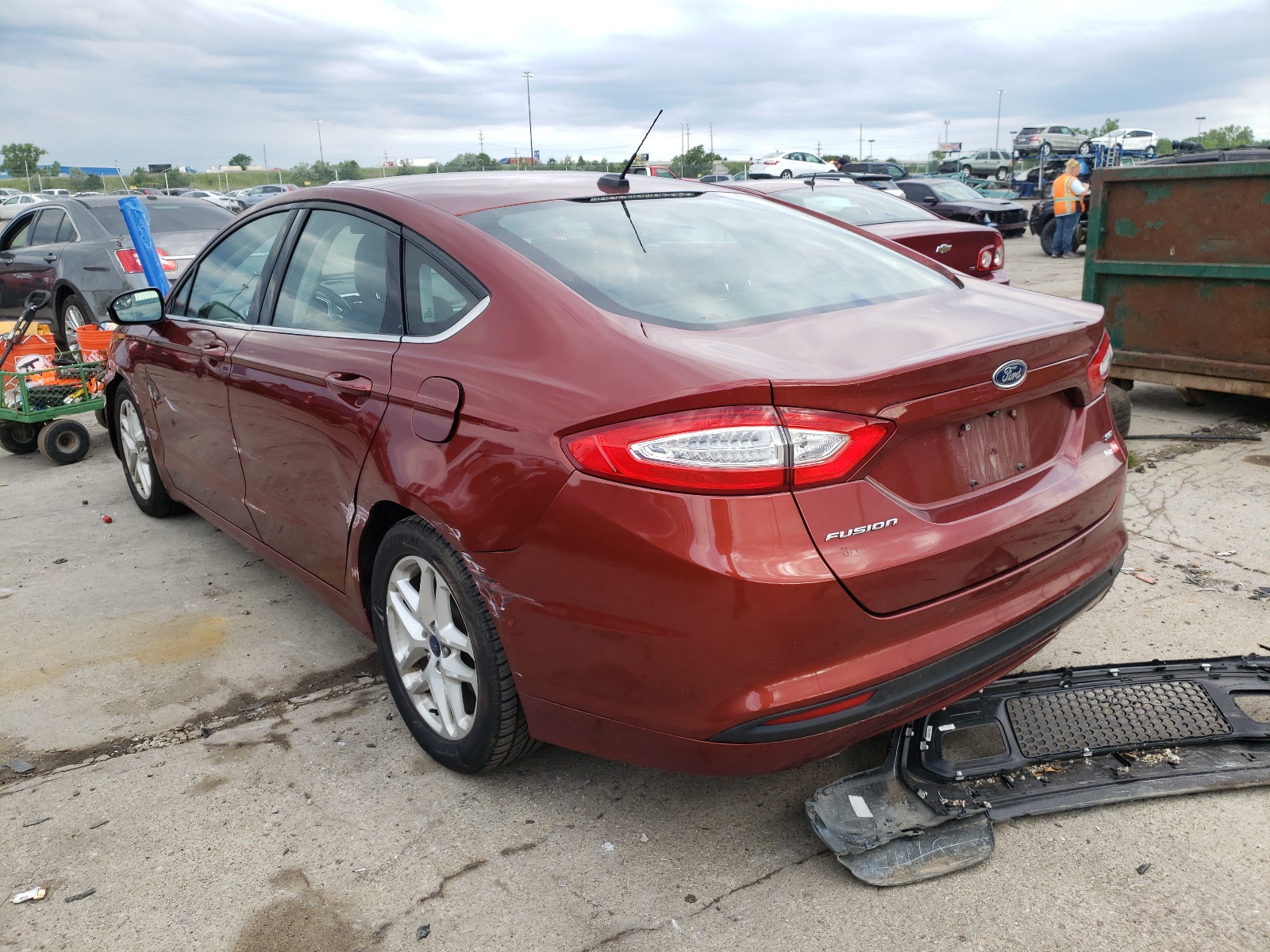 Photo 3 from auction – 2014 FORD FUSION SE with VIN 3FA6P0H75ER175638