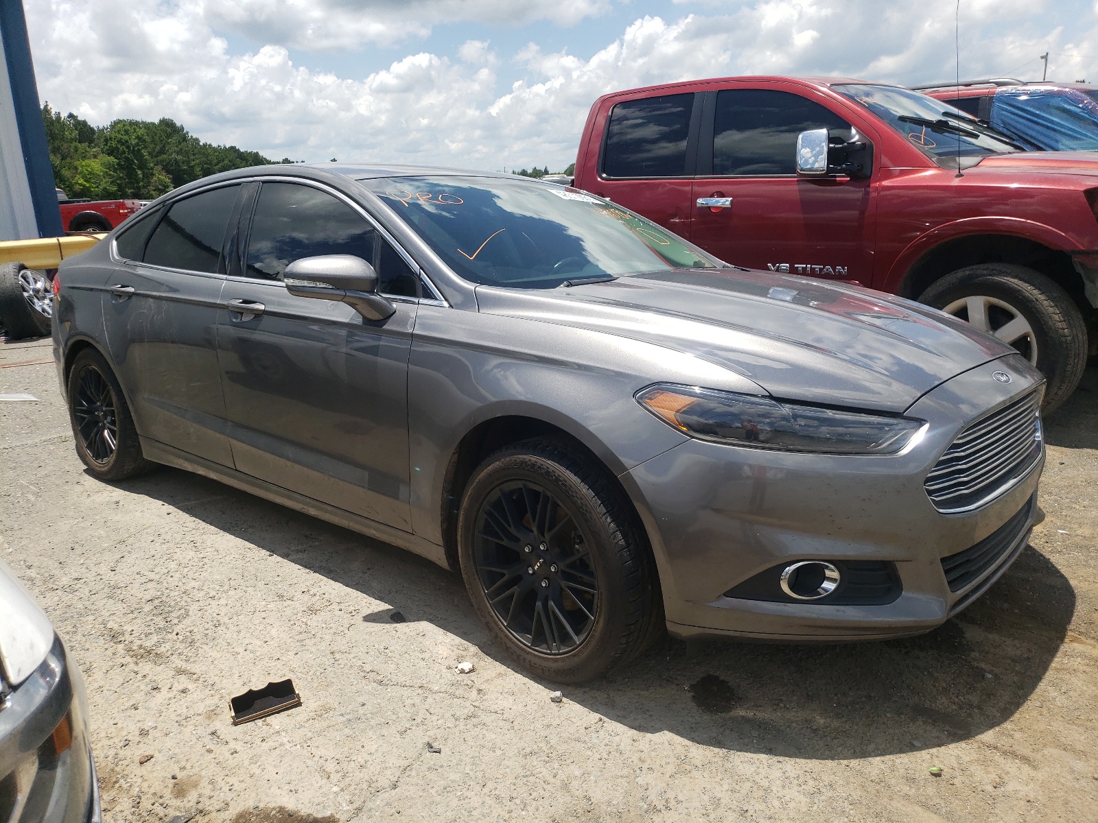 FORD FUSION SE 2013 with VIN 3FA6P0HR7DR167086 - Photo from auction