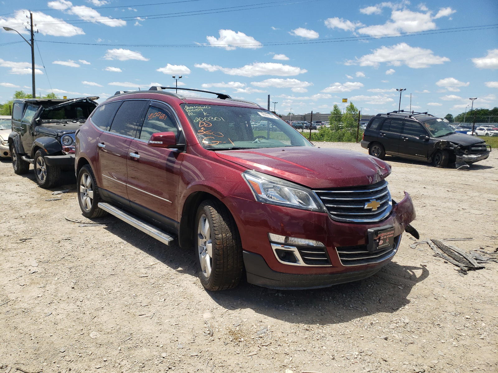CHEVROLET TRAVERSE L 2015 with VIN 1GNKVJKD1FJ200301 - Photo from auction