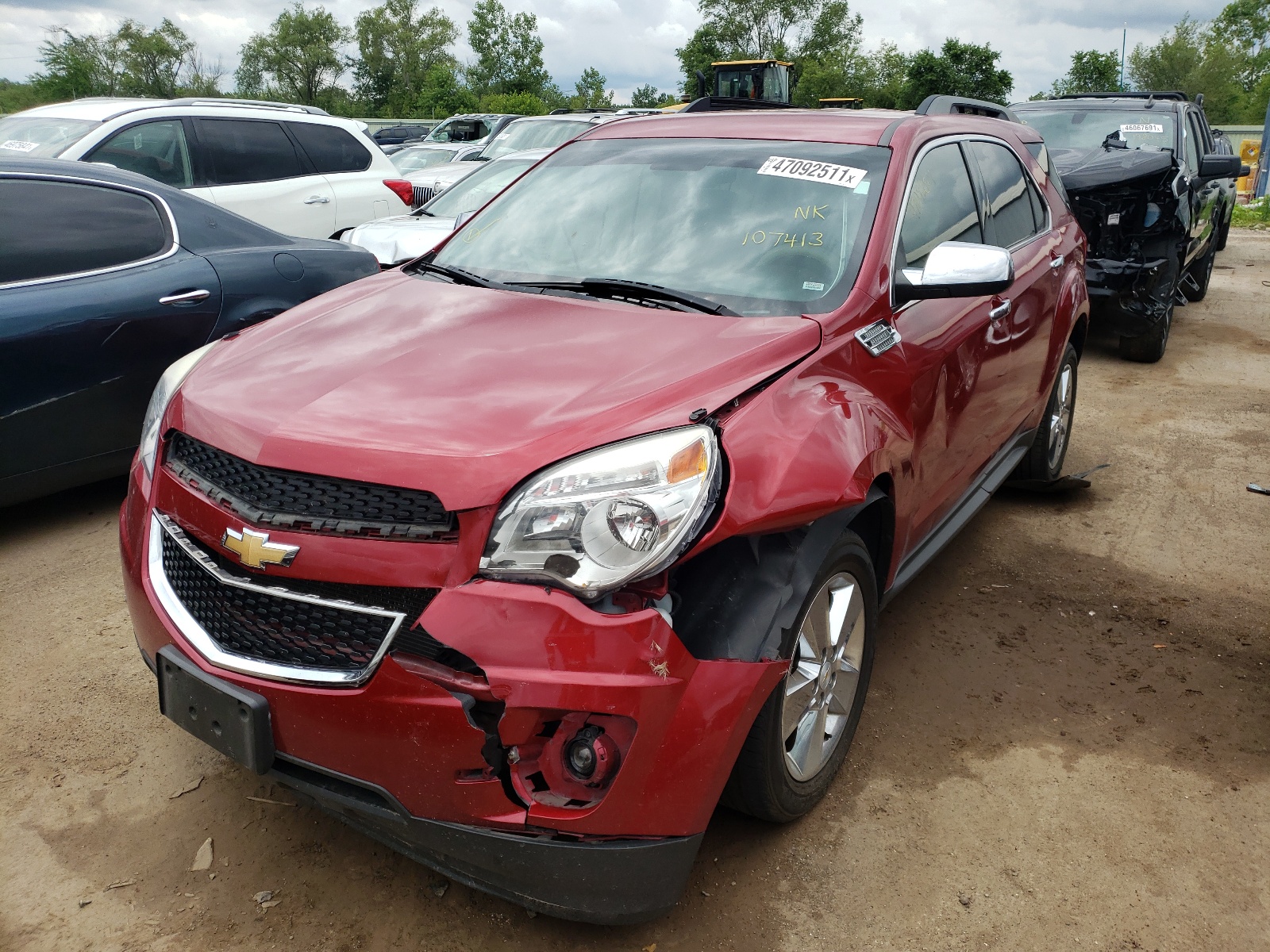 Photo 2 from auction – 2015 CHEVROLET EQUINOX LT with VIN 2GNALCEK1F6107413