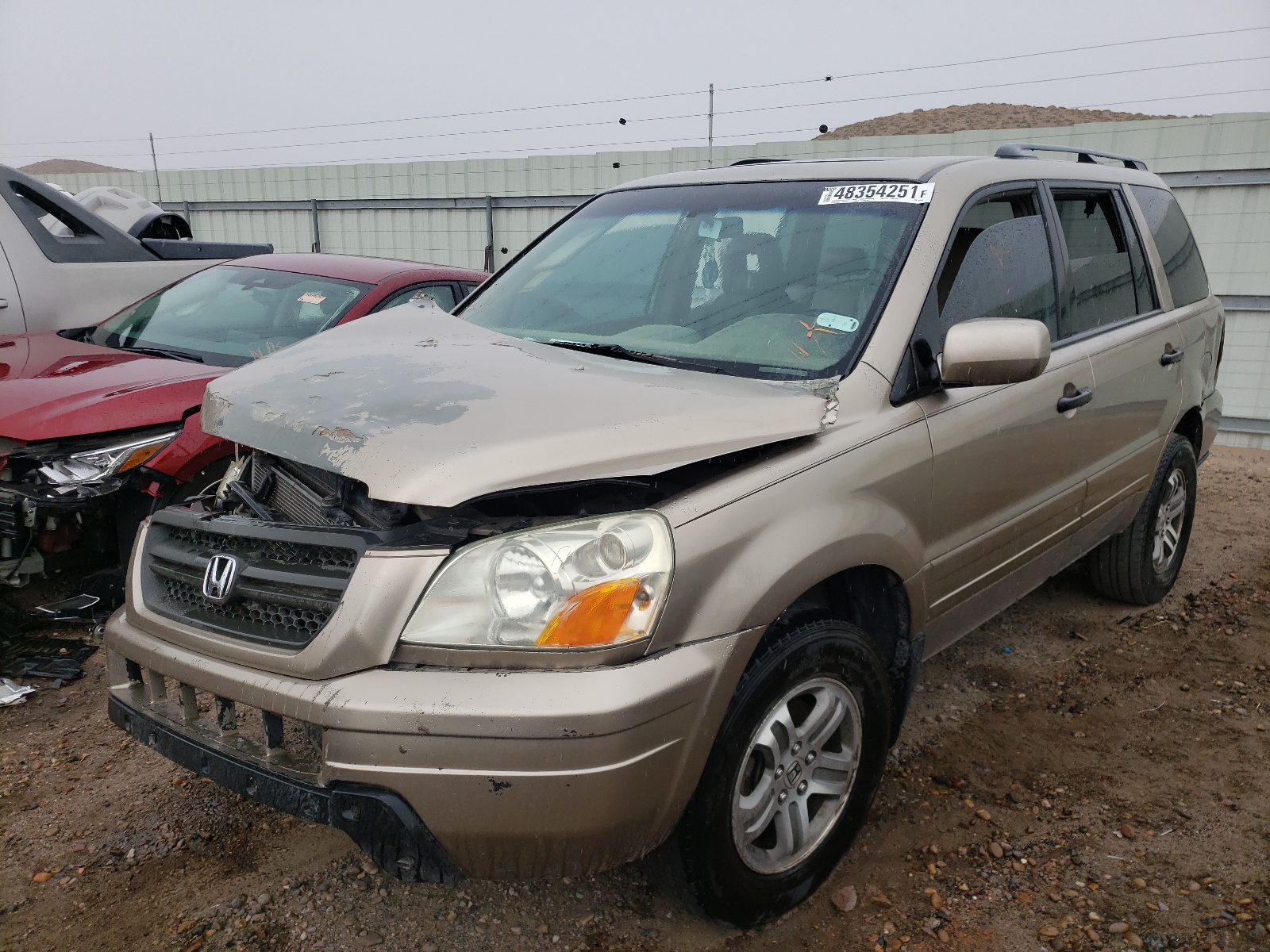 Zdjęcie 2 z aukcji – 2005 HONDA PILOT EXL z VIN 5FNYF18505B035055