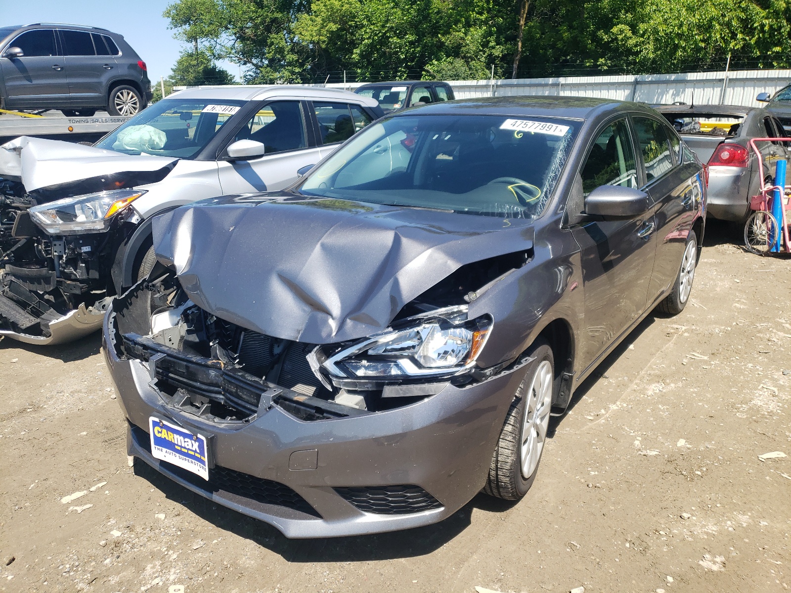 Photo 2 from auction – 2017 NISSAN SENTRA S with VIN 3N1AB7AP1HY393546