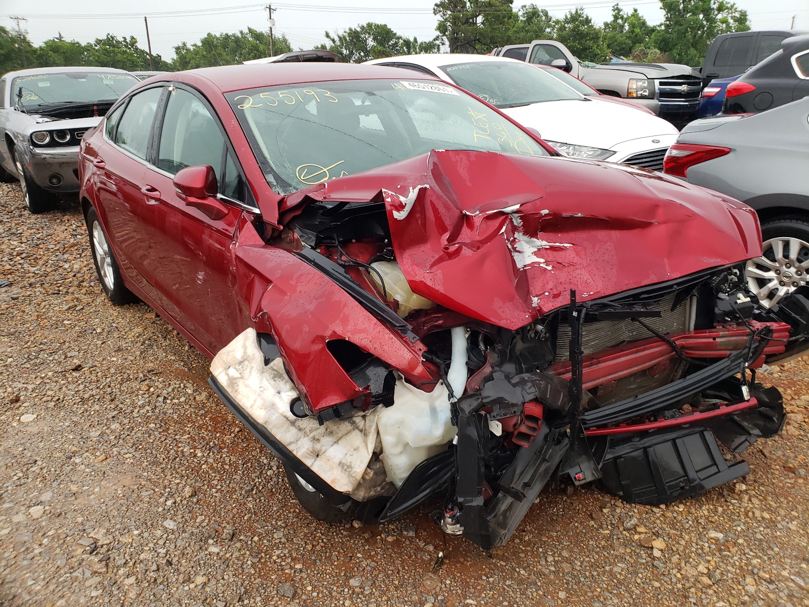 FORD FUSION SE 2014 with VIN 3FA6P0H7XER255193 - Photo from auction