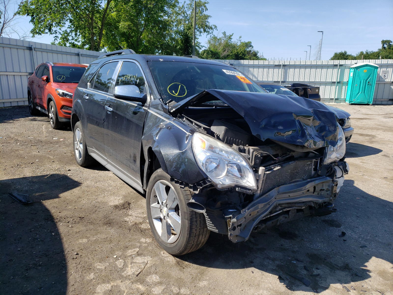 CHEVROLET EQUINOX LT 2014 with VIN 2GNFLFEK8E6301863 - Photo from auction