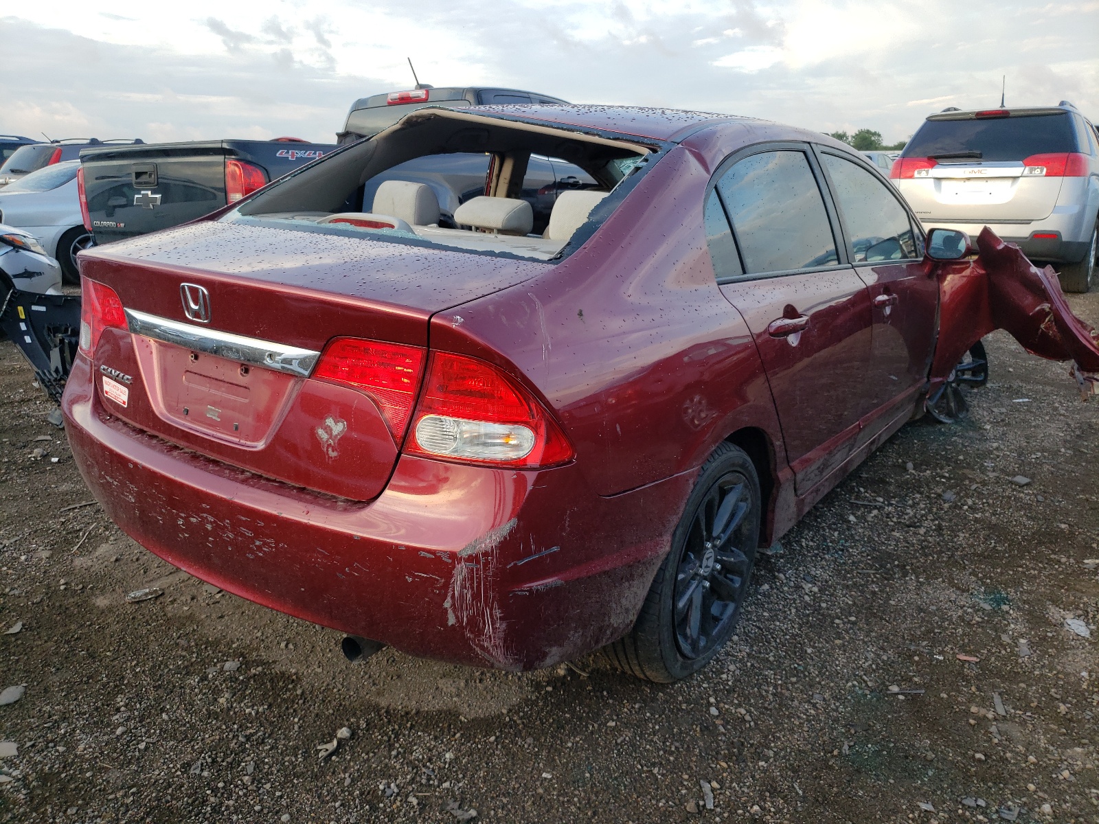 Photo 4 from auction – 2009 HONDA CIVIC LX with VIN 19XFA16569E008060