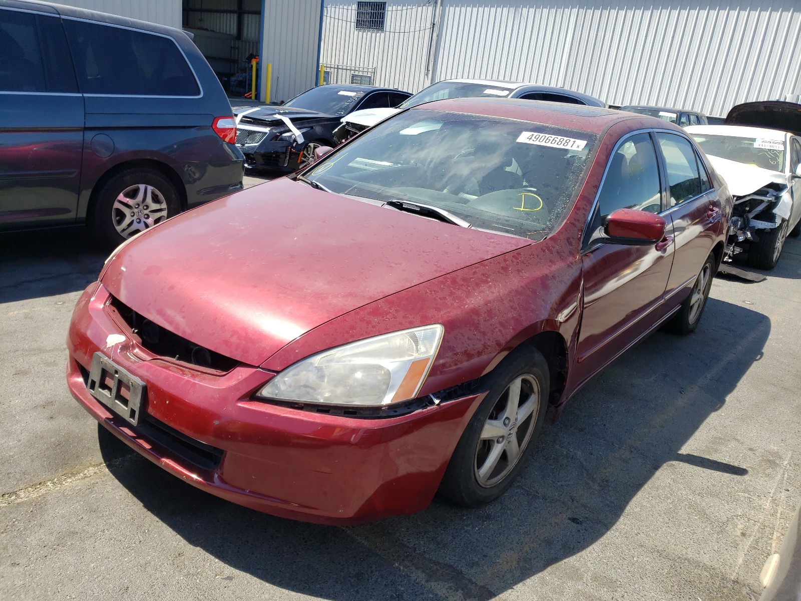 Photo 2 from auction – 2003 HONDA ACCORD EX with VIN JHMCM566X3C076420