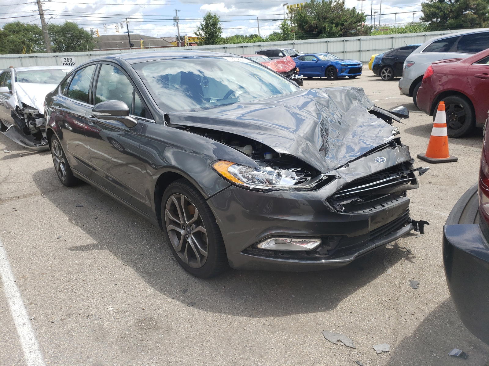 FORD FUSION 2017 with VIN 3FA6P0T95HR145276 - Photo from auction