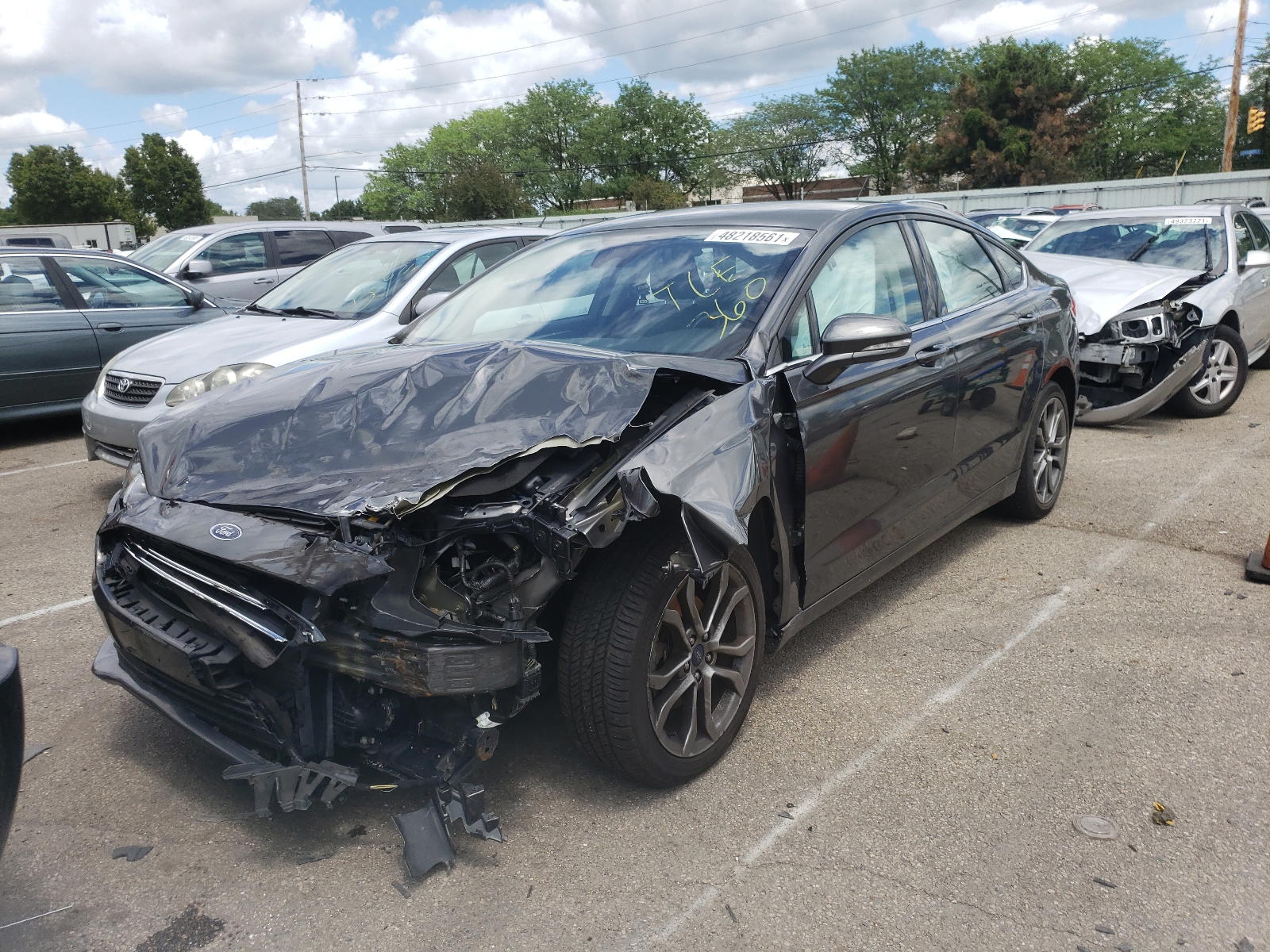 Photo 2 from auction – 2017 FORD FUSION with VIN 3FA6P0T95HR145276