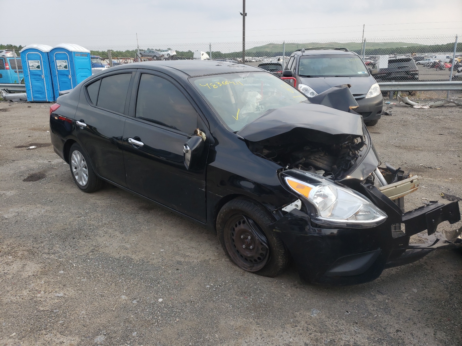 NISSAN VERSA S 2018 with VIN 3N1CN7AP8JL844345 - Photo from auction