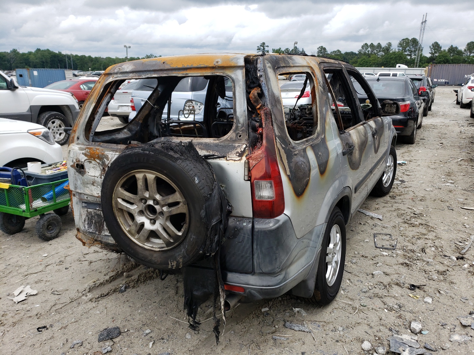Photo 4 from auction – 2004 HONDA CR-V EX with VIN JHLRD78884C006456