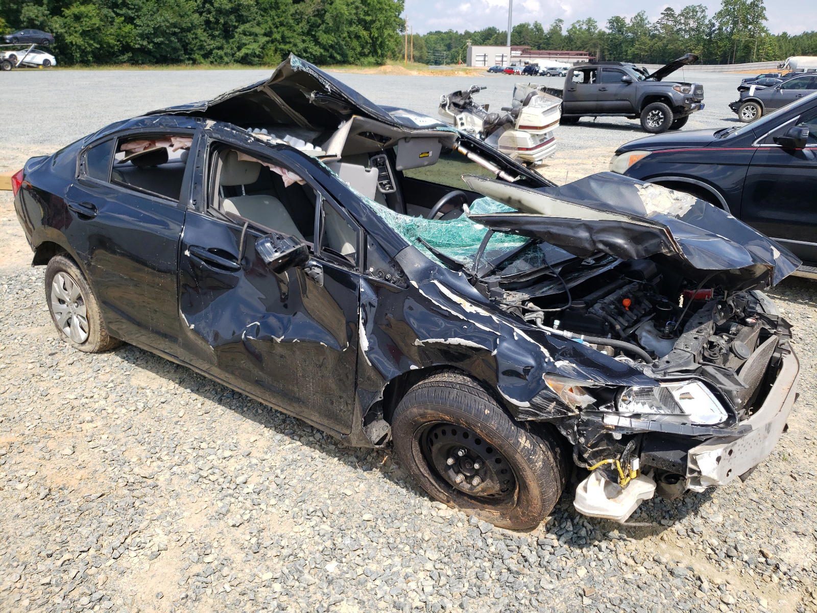 Photo 9 from auction – 2012 HONDA CIVIC LX with VIN 2HGFB2F56CH322419