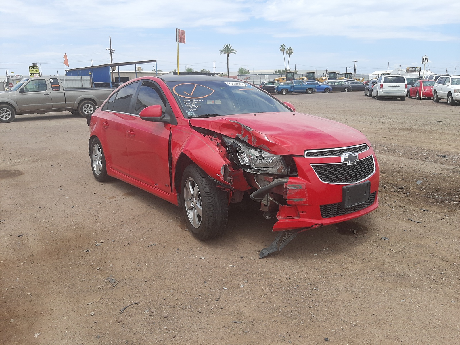 CHEVROLET CRUZE LT 2014 with VIN 1G1PC5SB6E7309772 - Photo from auction