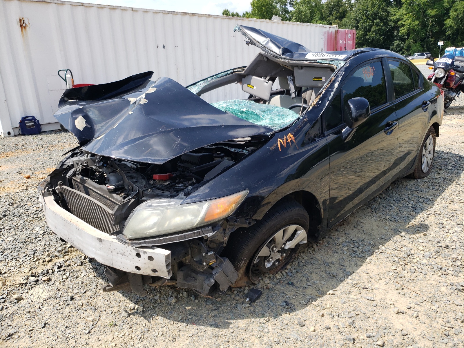 Zdjęcie 2 z aukcji – 2012 HONDA CIVIC LX z VIN 2HGFB2F56CH322419