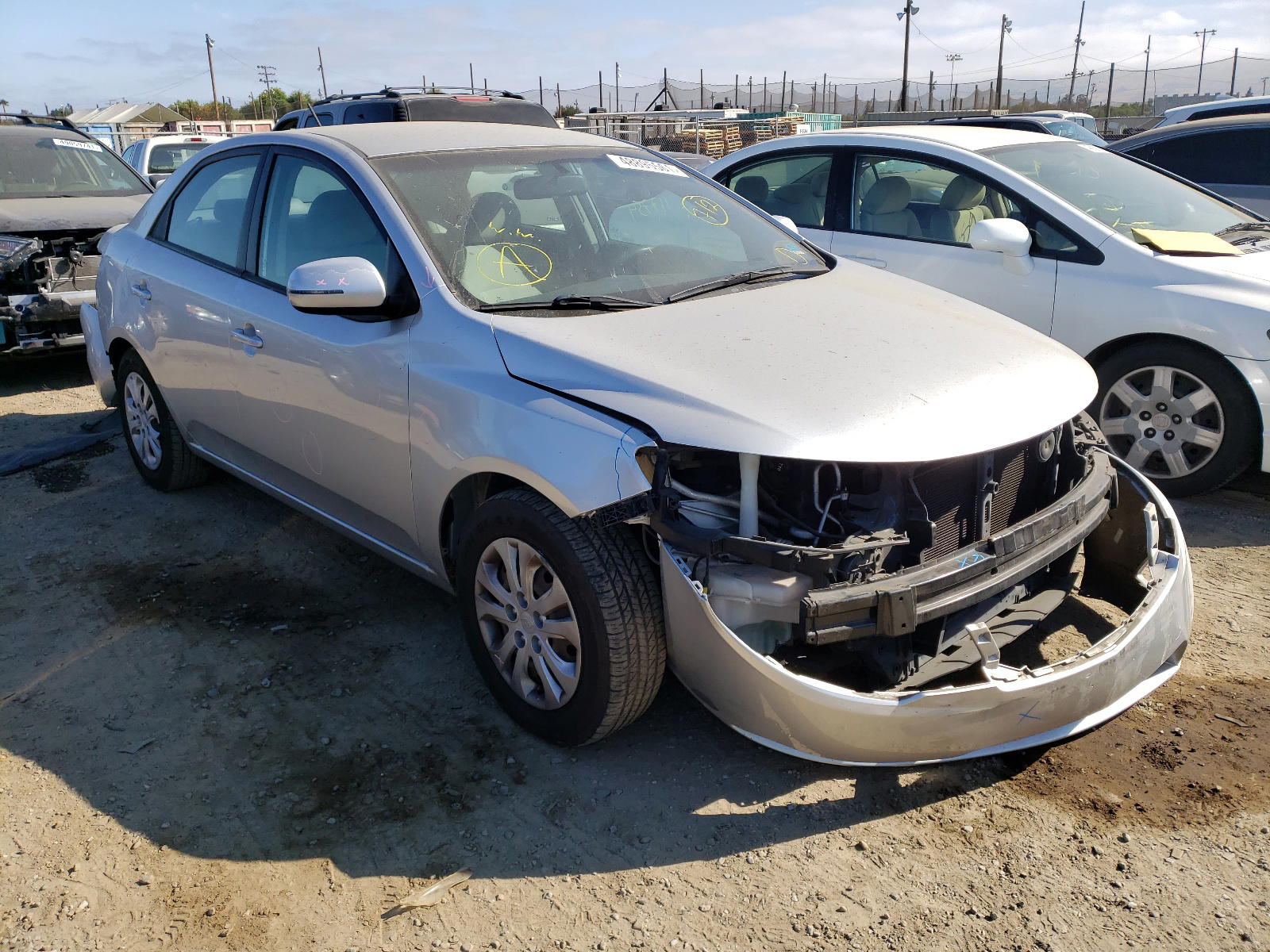 KIA FORTE EX 2012 with VIN KNAFU4A23C5565580 - Photo from auction