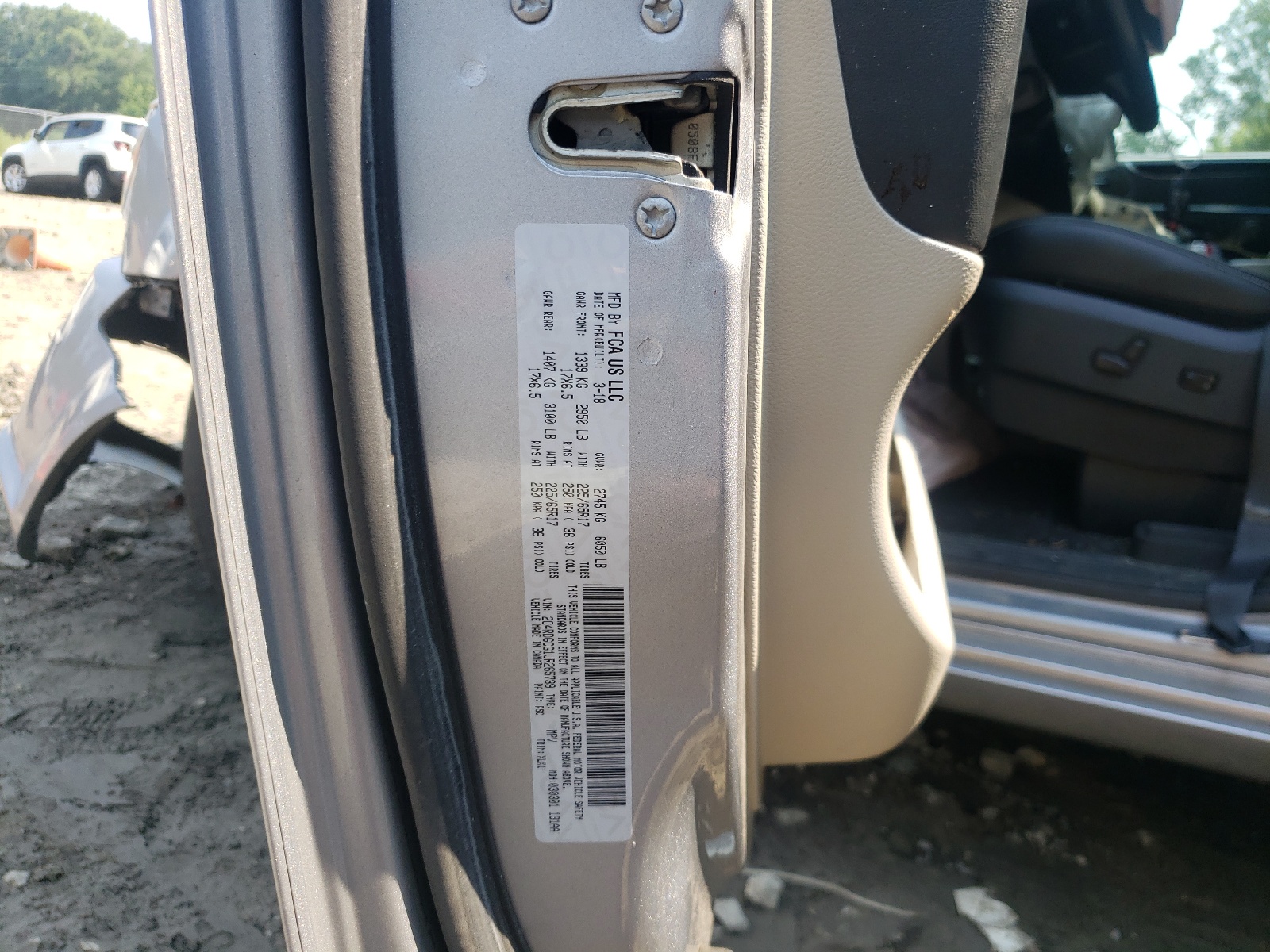 Photo 10 from auction – 2018 DODGE GRAND CARA with VIN 2C4RDGCG1JR265739
