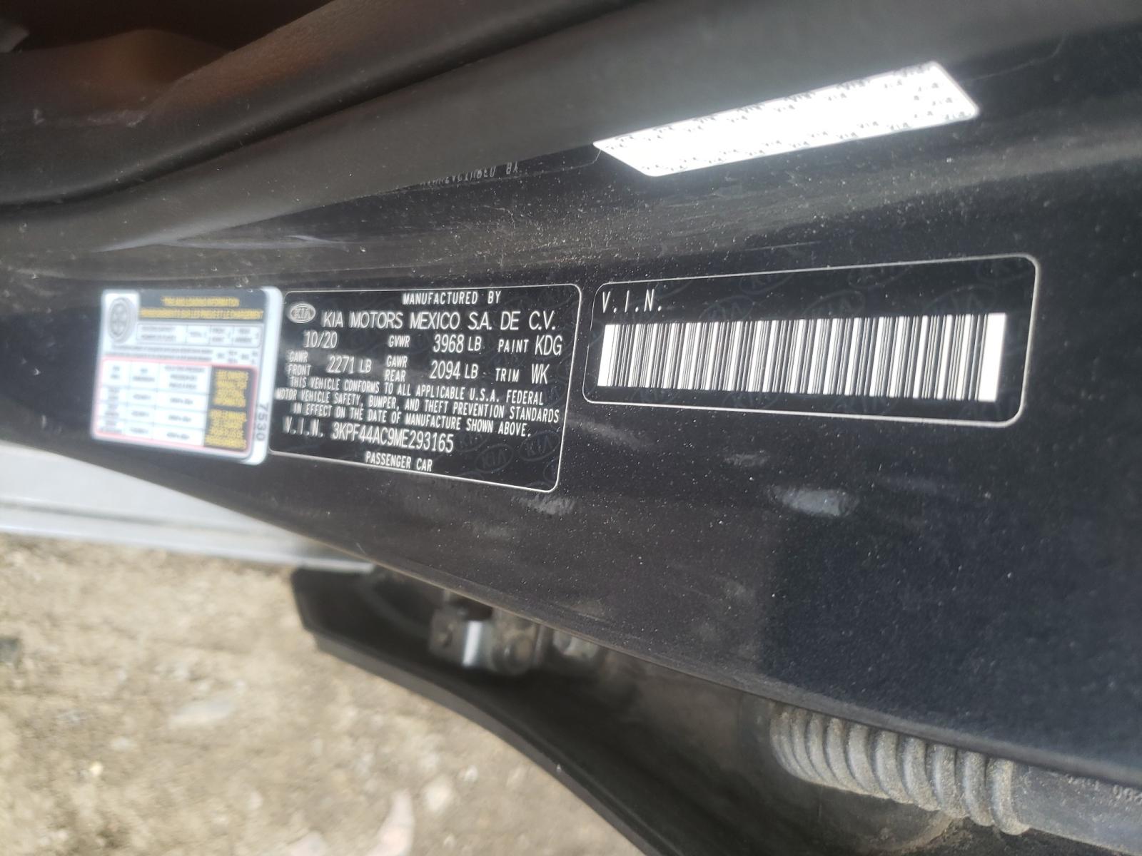 Photo 10 from auction – 2021 KIA FORTE GT with VIN 3KPF44AC9ME293165