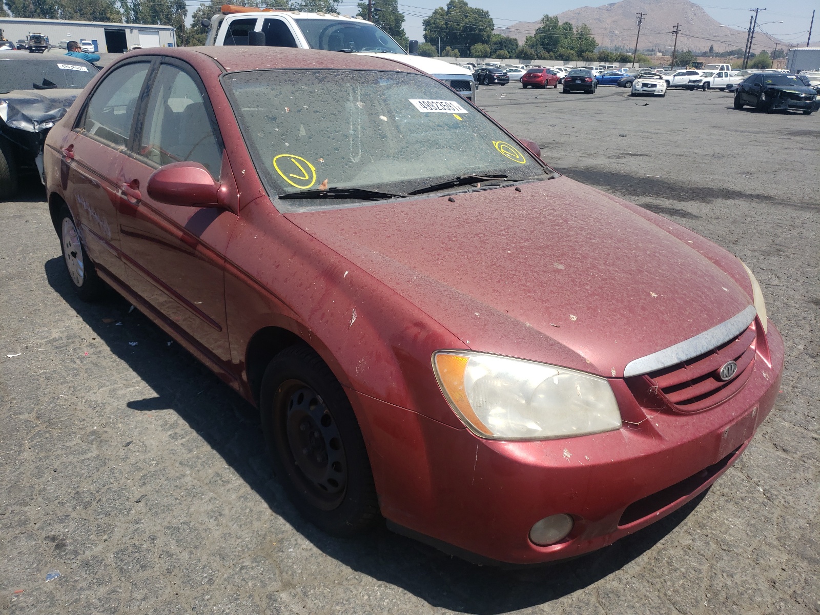 Photo 1 from auction – 2005 KIA SPECTRA LX with VIN KNAFE121855197451