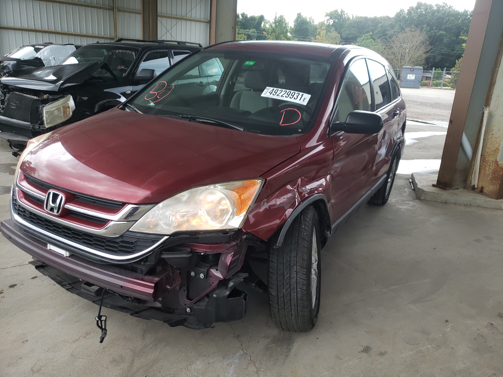 Photo 2 from auction – 2011 HONDA CR-V EX with VIN JHLRE4H52BC004622