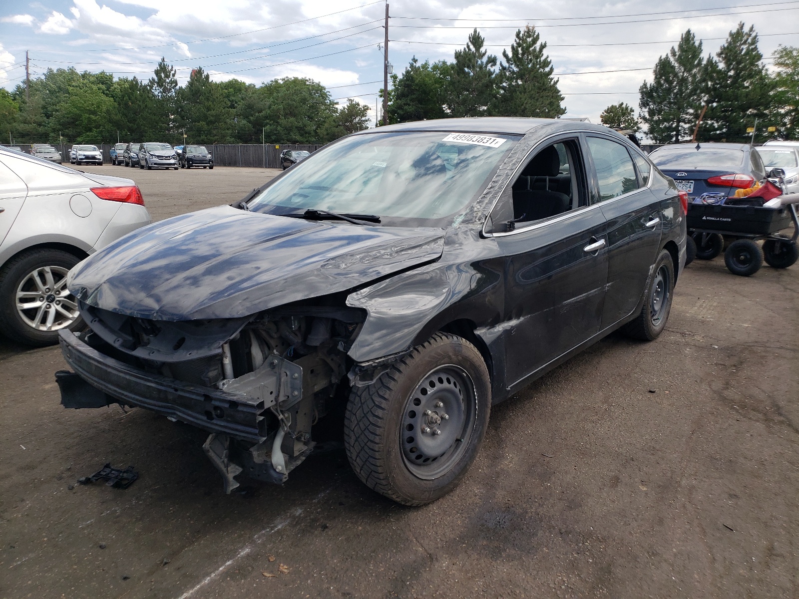 Photo 2 from auction – 2017 NISSAN SENTRA S with VIN 3N1AB7AP3HY313101