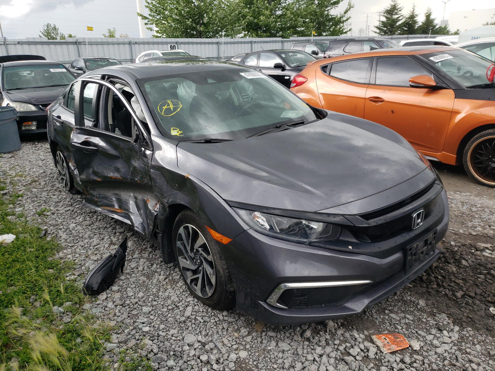 HONDA CIVIC EX 2019 with VIN 2HGFC2F71KH005354 - Photo from auction