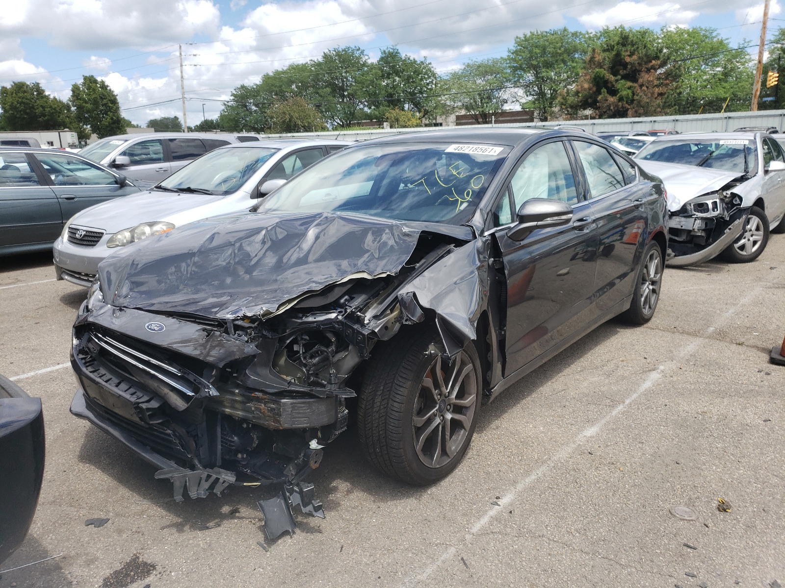 Photo 9 from auction – 2017 FORD FUSION with VIN 3FA6P0T95HR145276