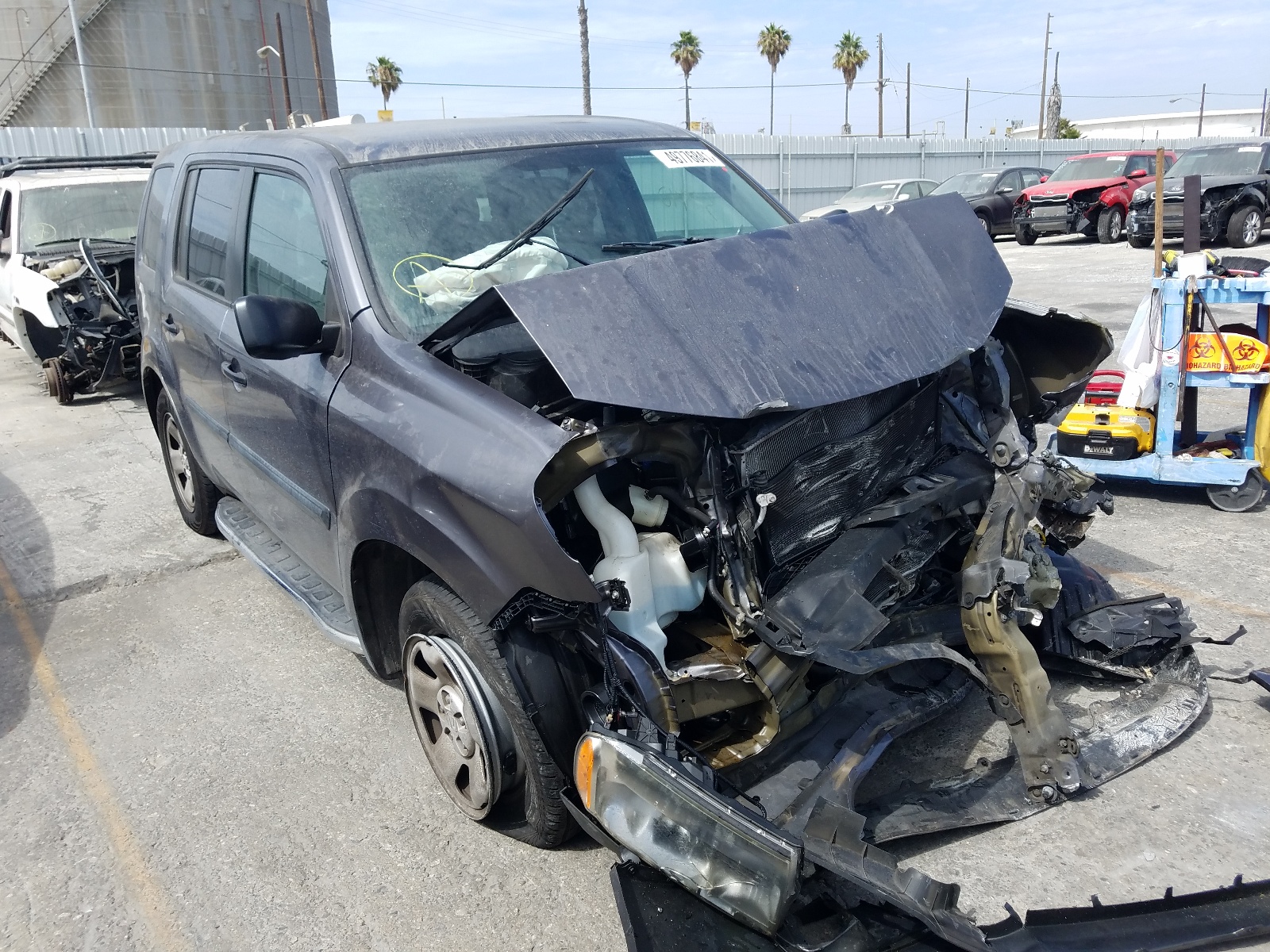 Photo 1 from auction – 2015 HONDA PILOT LX with VIN 5FNYF3H21FB031437