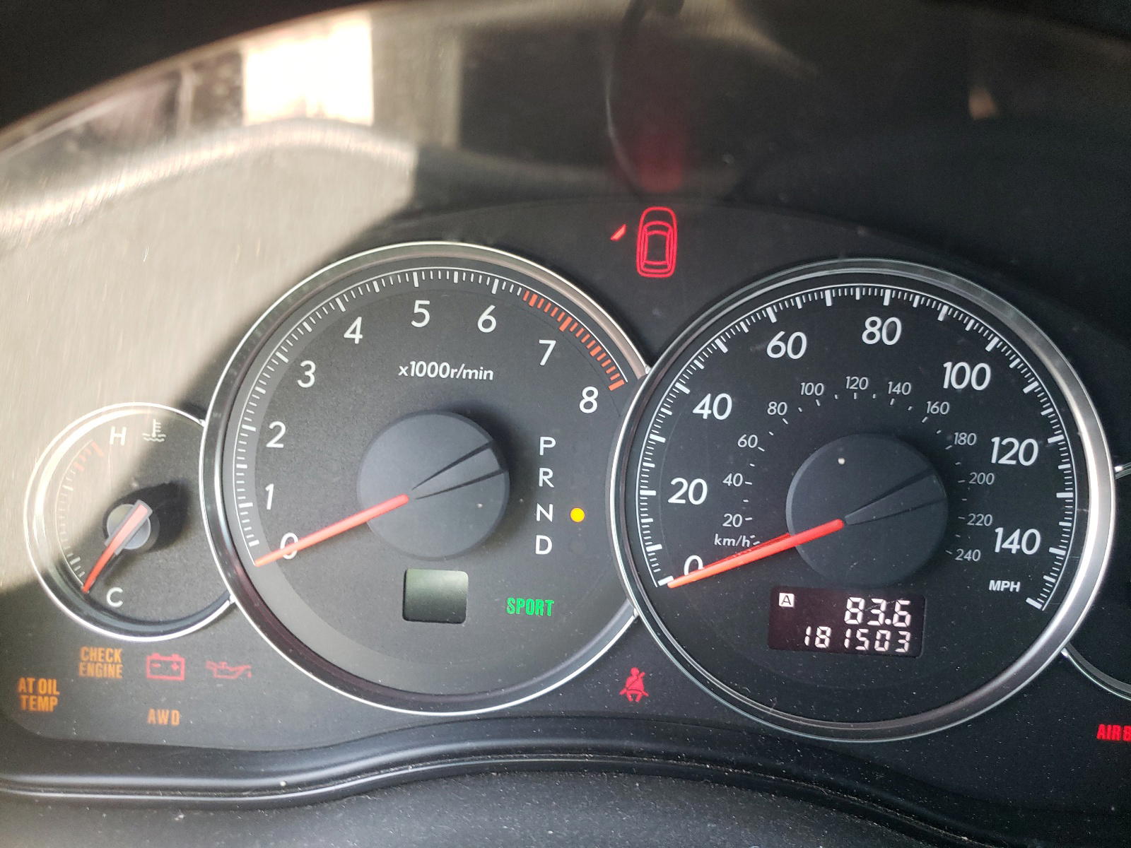 Photo 8 from auction – 2008 SUBARU LEGACY 2.5 with VIN 4S3BL616687214211