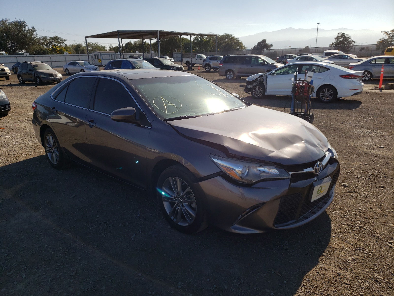TOYOTA CAMRY LE 2017 with VIN 4T1BF1FK0HU341937 - Photo from auction