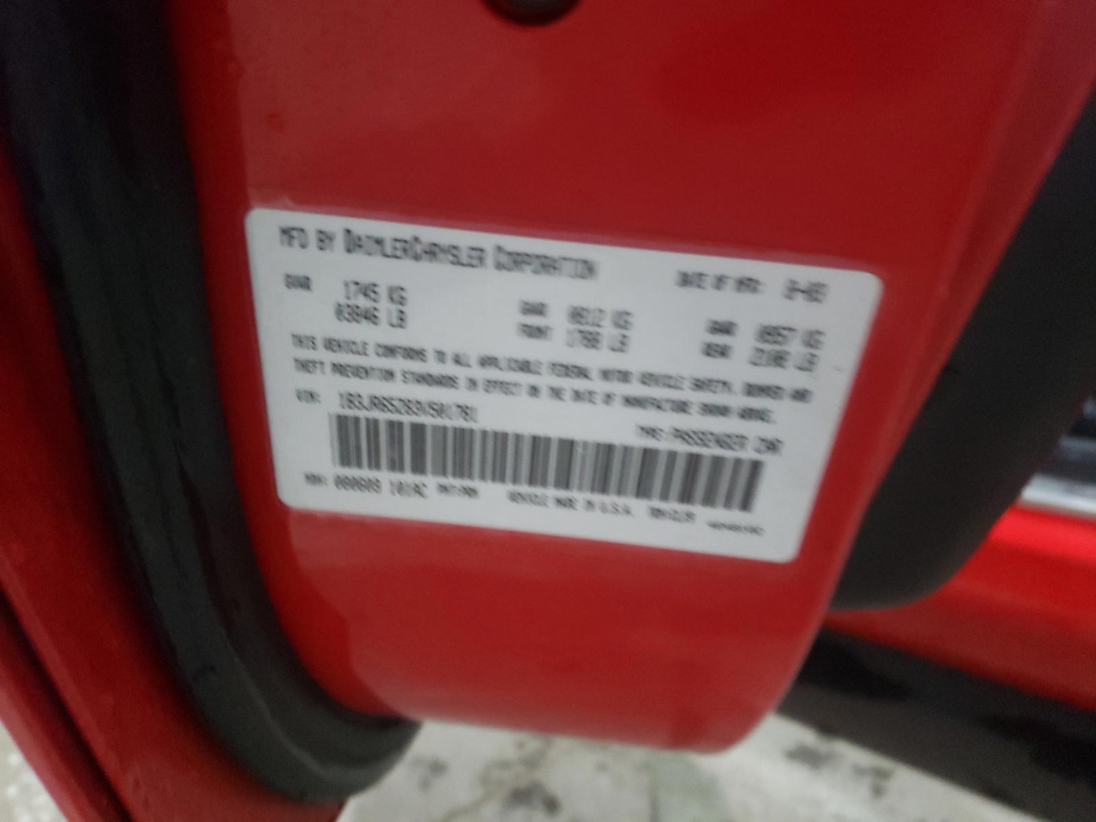 Photo 10 from auction – 2003 DODGE VIPER SRT- with VIN 1B3JR65Z83V501781
