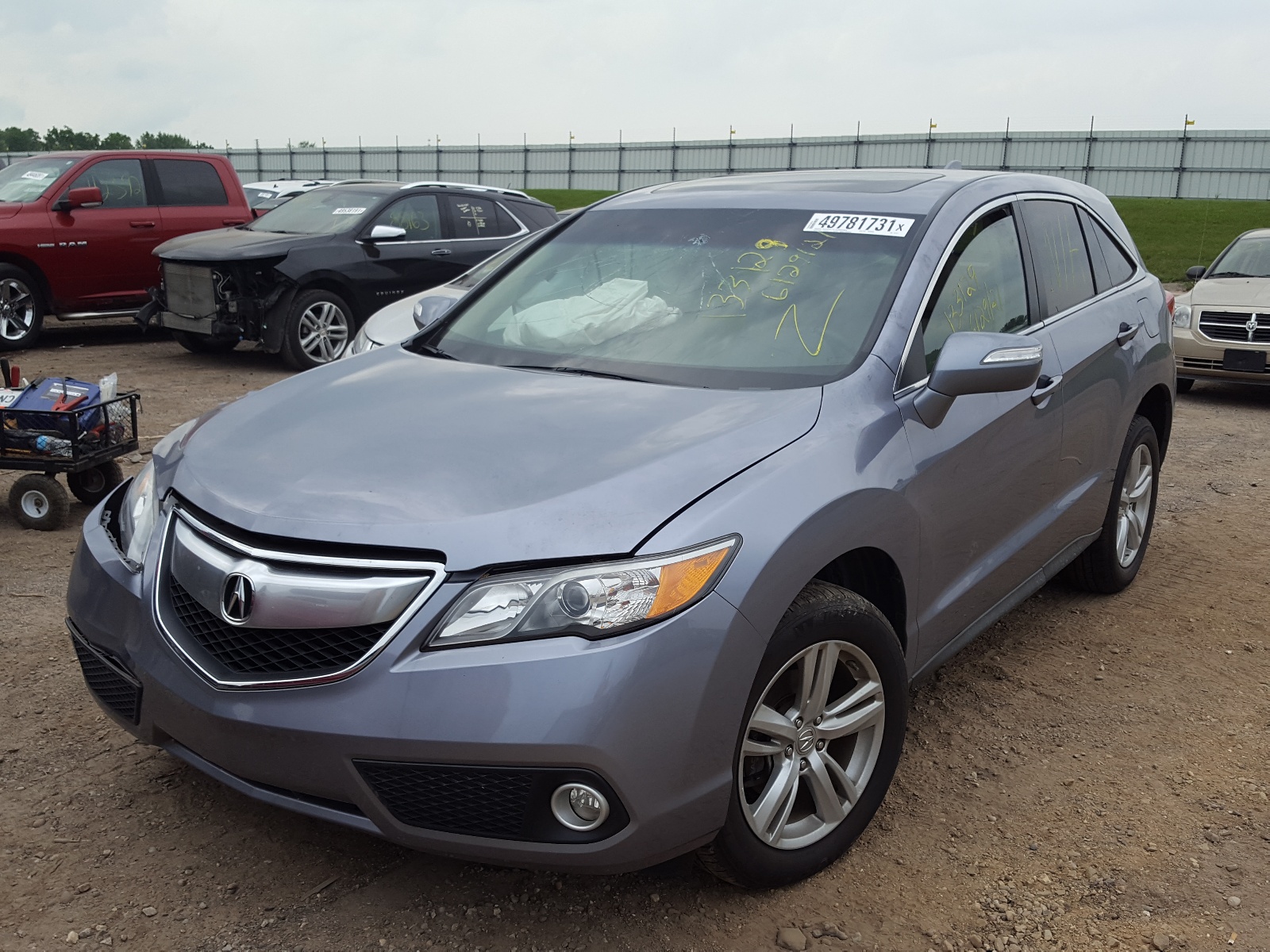 Photo 2 from auction – 2014 ACURA RDX TECHNO with VIN 5J8TB3H50EL015677