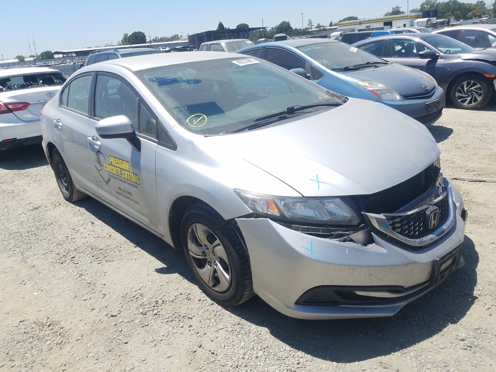 HONDA CIVIC LX 2015 with VIN 2HGFB2F58FH515000 - Photo from auction