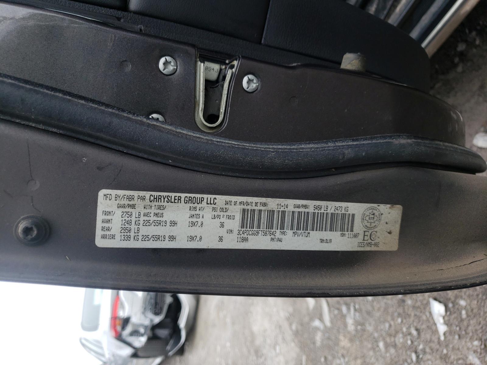صورة رقم 10 من المزاد - 2015 DODGE JOURNEY CR مع VIN 3C4PDCGG9FT587642