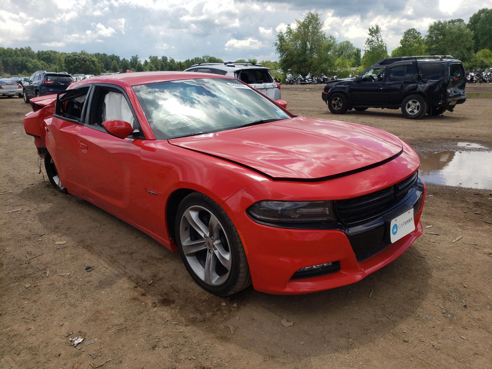 DODGE CHARGER R/ 2018 with VIN 2C3CDXCT2JH243004 - Photo from auction