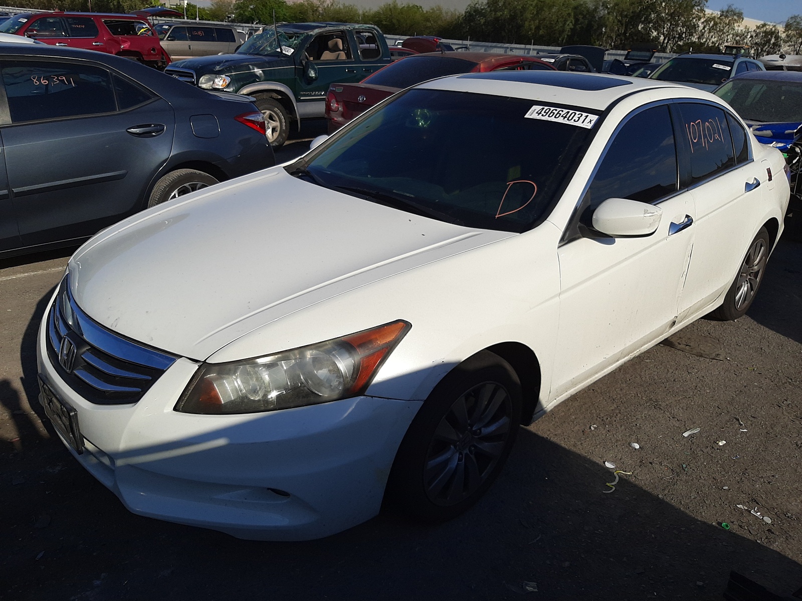 Photo 2 from auction – 2012 HONDA ACCORD EXL with VIN 1HGCP3F85CA001006