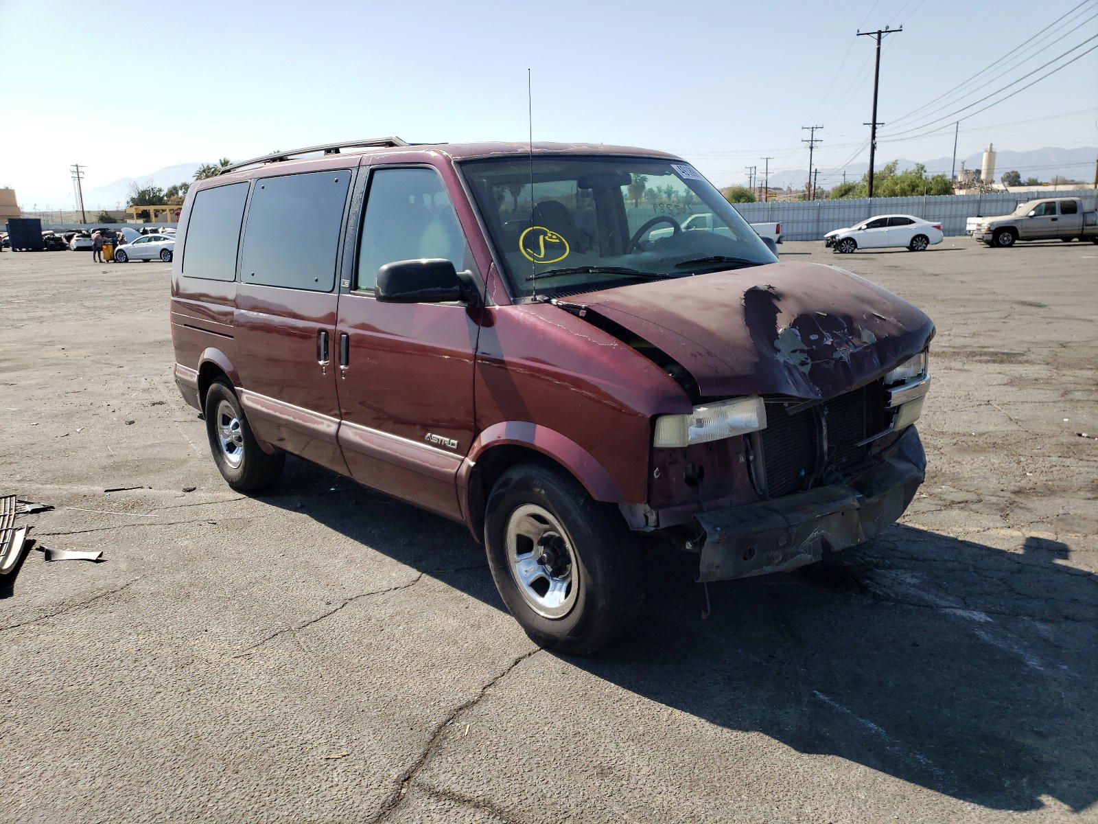CHEVROLET ASTRO 2001 with VIN 1GNDM19W81B149191 - Photo from auction