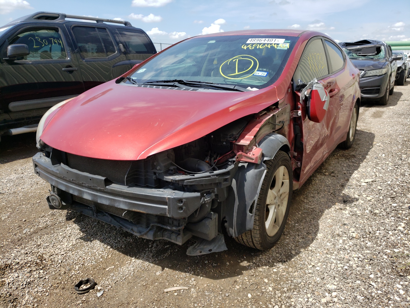 Photo 2 from auction – 2011 HYUNDAI ELANTRA GL with VIN KMHDH4AEXBU106832