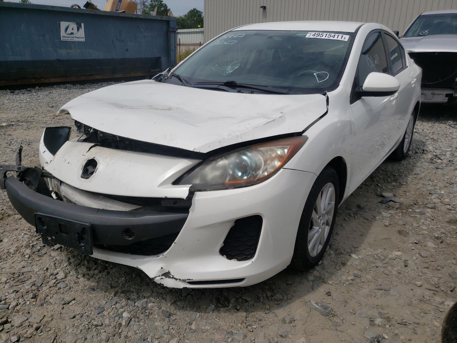Photo 2 from auction – 2012 MAZDA 3 I with VIN JM1BL1V83C1566754