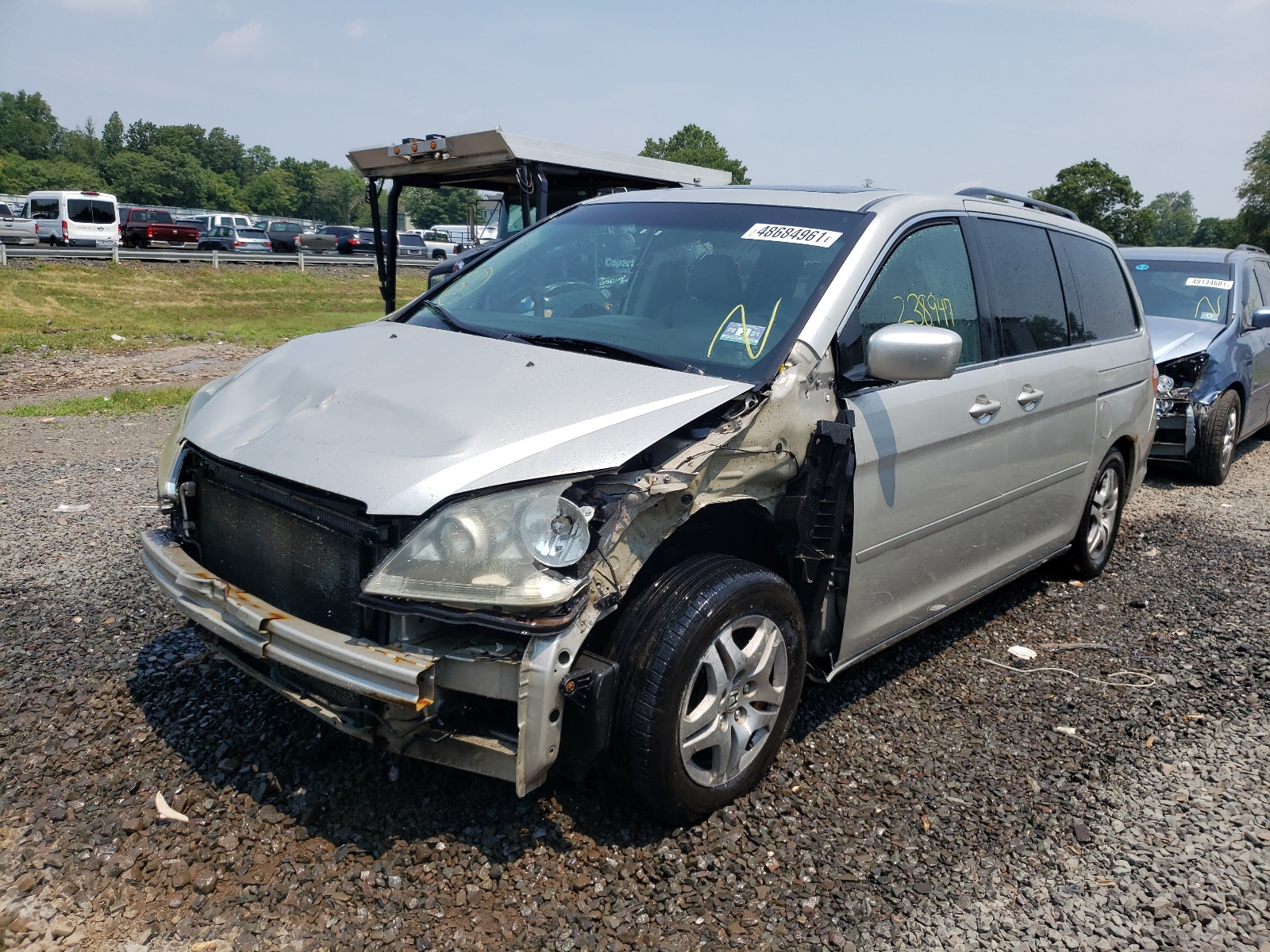 Photo 2 from auction – 2005 HONDA ODYSSEY EX with VIN 5FNRL38725B047363