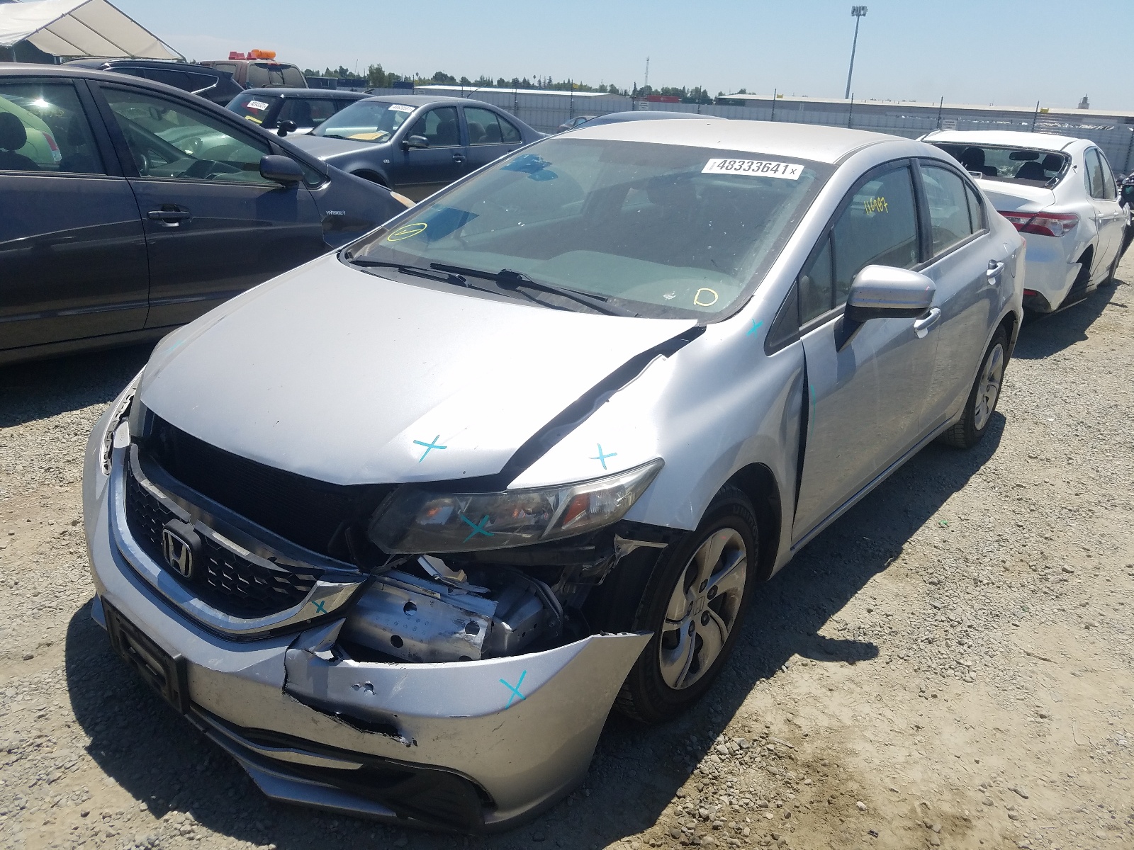 Photo 2 from auction – 2015 HONDA CIVIC LX with VIN 2HGFB2F58FH515000