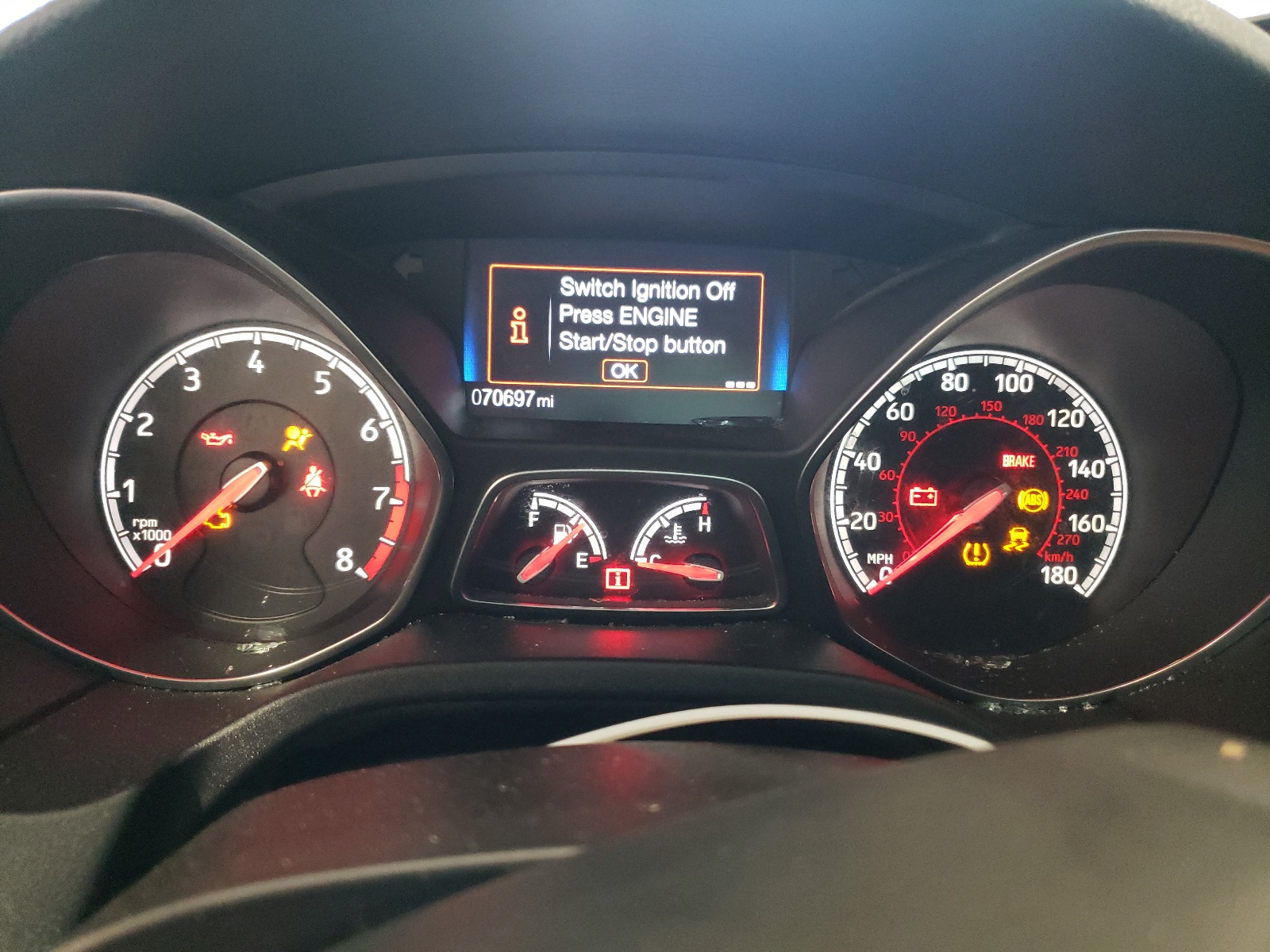 Photo 8 from auction – 2017 FORD FOCUS ST with VIN 1FADP3L98HL227820
