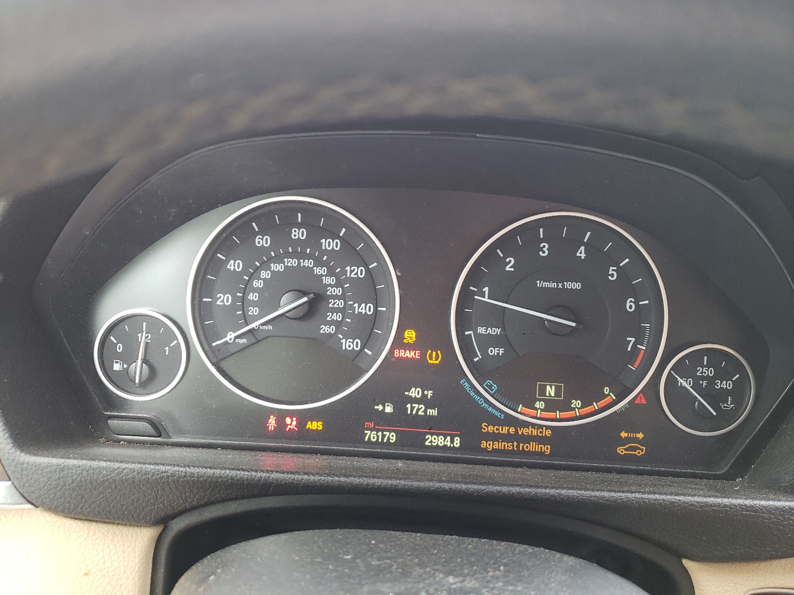 Photo 8 from auction – 2015 BMW 320 I XDRI with VIN WBA3C3C50FP663014