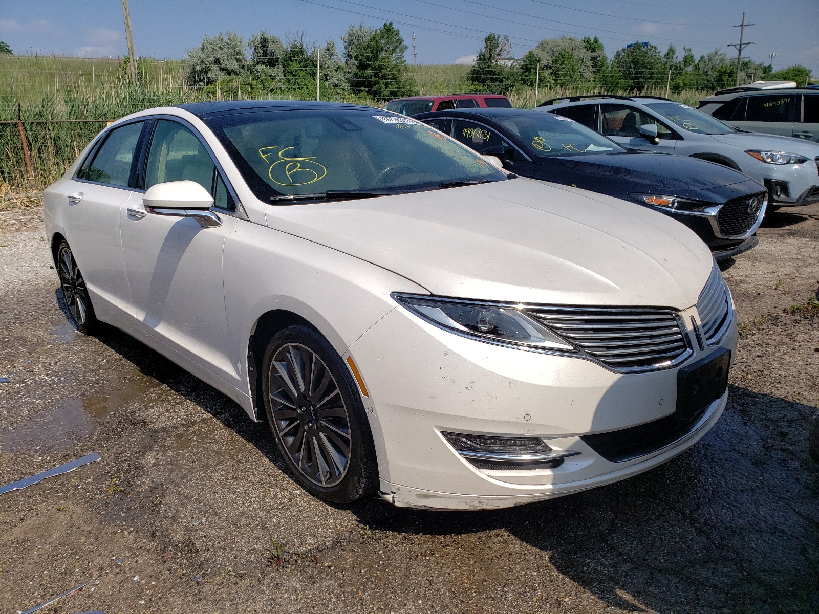 LINCOLN MKZ HYBRID 2014 with VIN 3LN6L2LU8ER830238 - Photo from auction