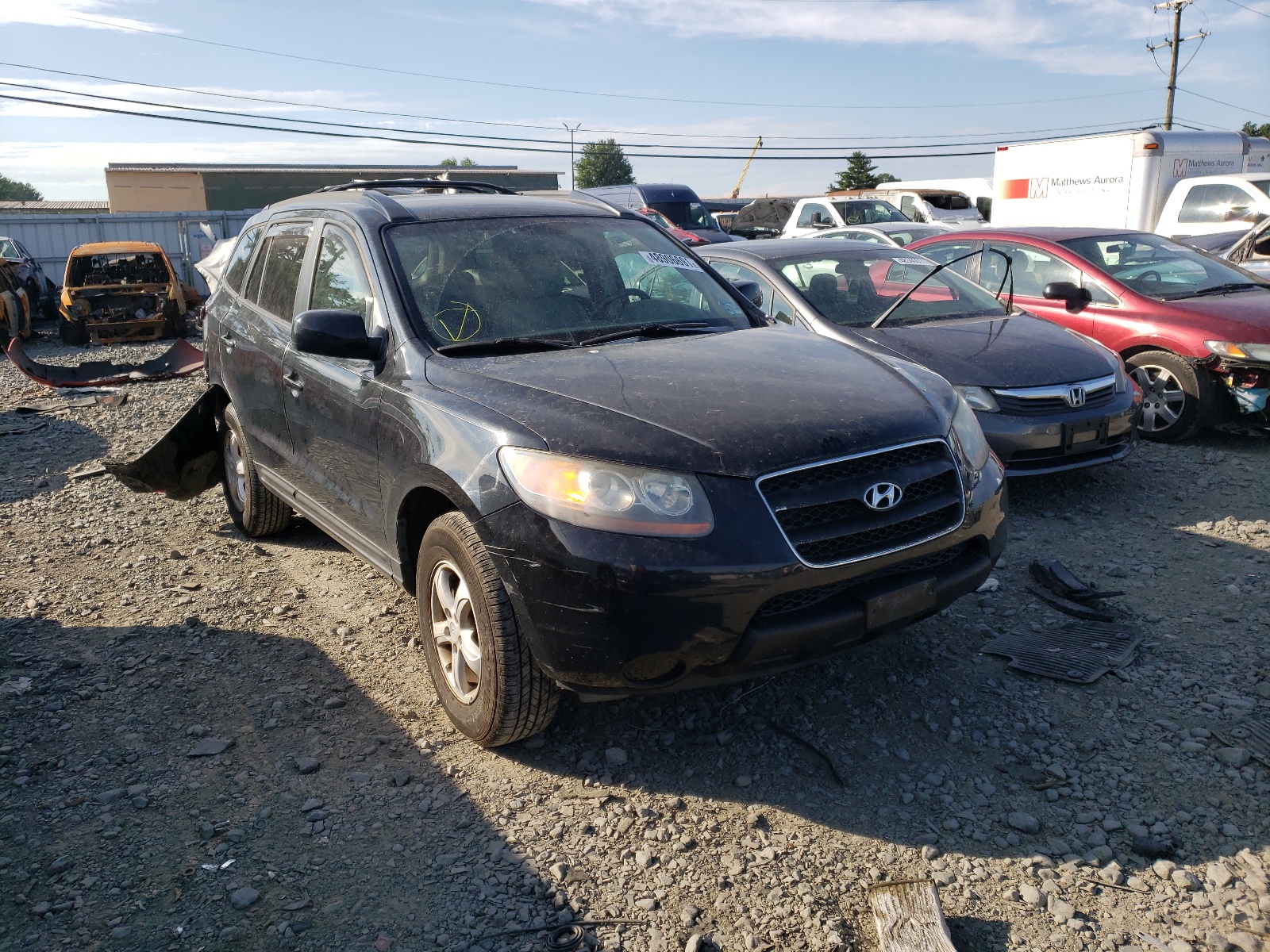 HYUNDAI SANTA FE G 2007 with VIN 5NMSG13D87H128442 - Photo from auction
