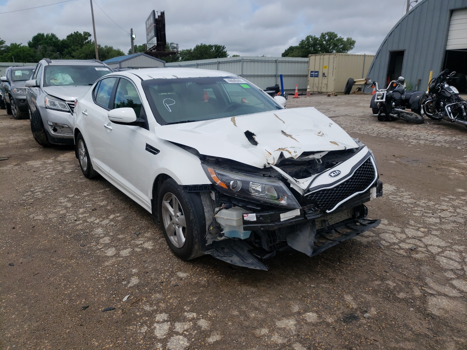 KIA OPTIMA LX 2014 with VIN 5XXGM4A79EG334720 - Photo from auction