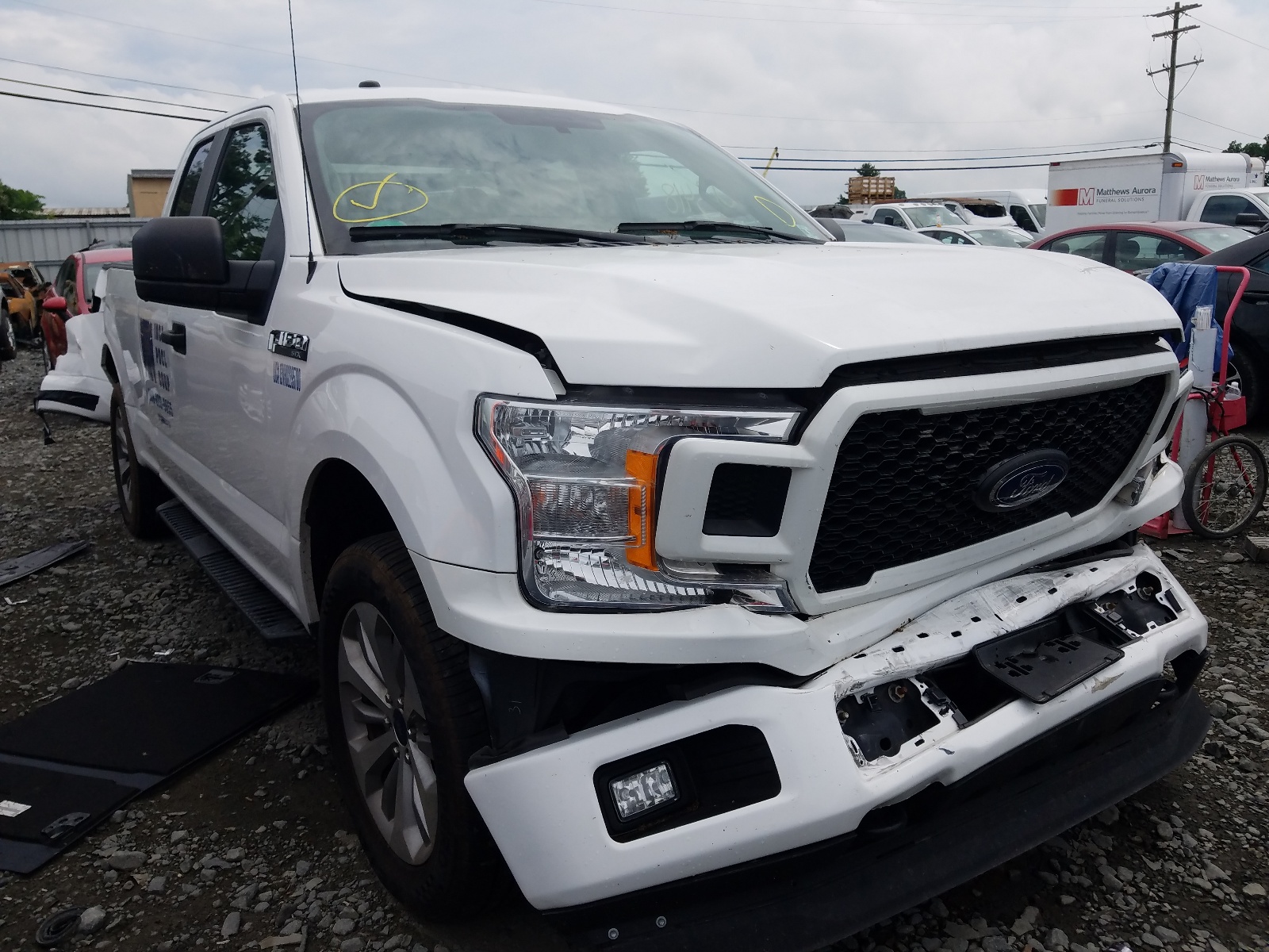 FORD F150 SUPER 2018 with VIN 1FTEX1EPXJFC38112 - Photo from auction