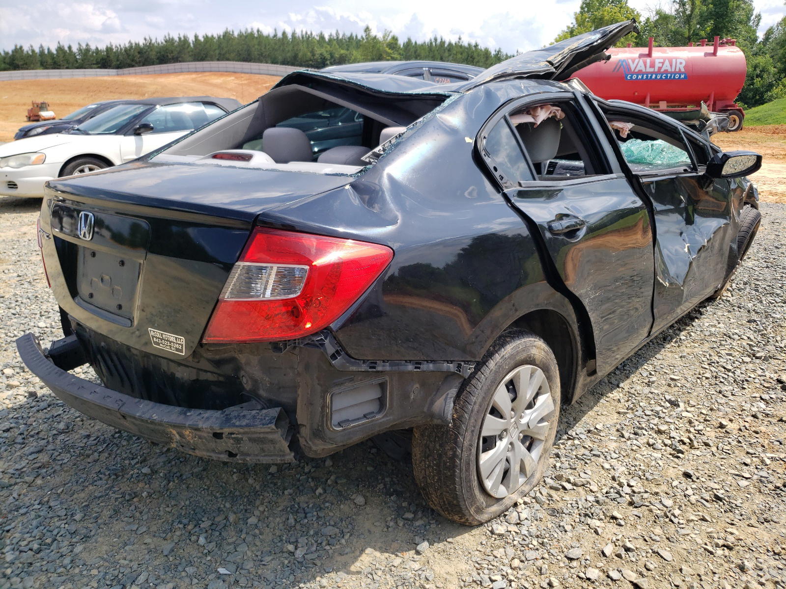Photo 4 from auction – 2012 HONDA CIVIC LX with VIN 2HGFB2F56CH322419