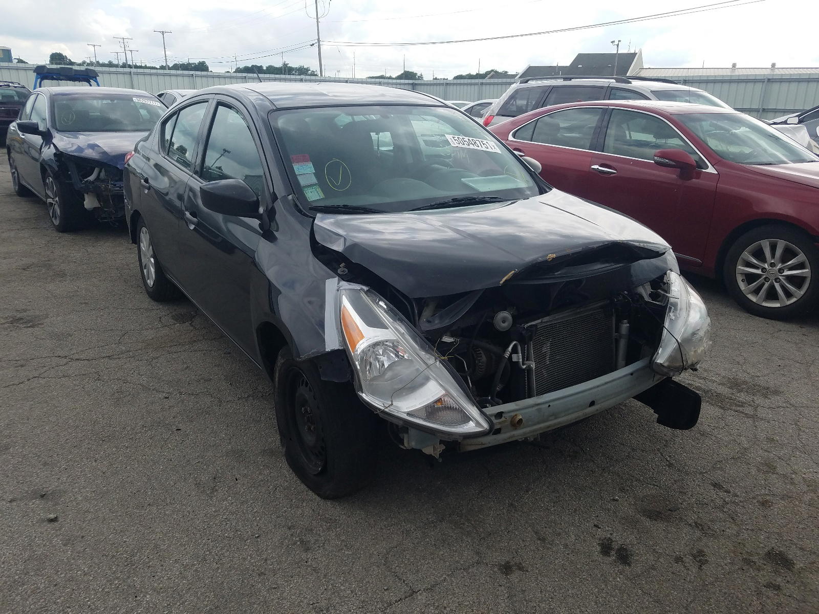 NISSAN VERSA S 2016 with VIN 3N1CN7AP3GL883143 - Photo from auction