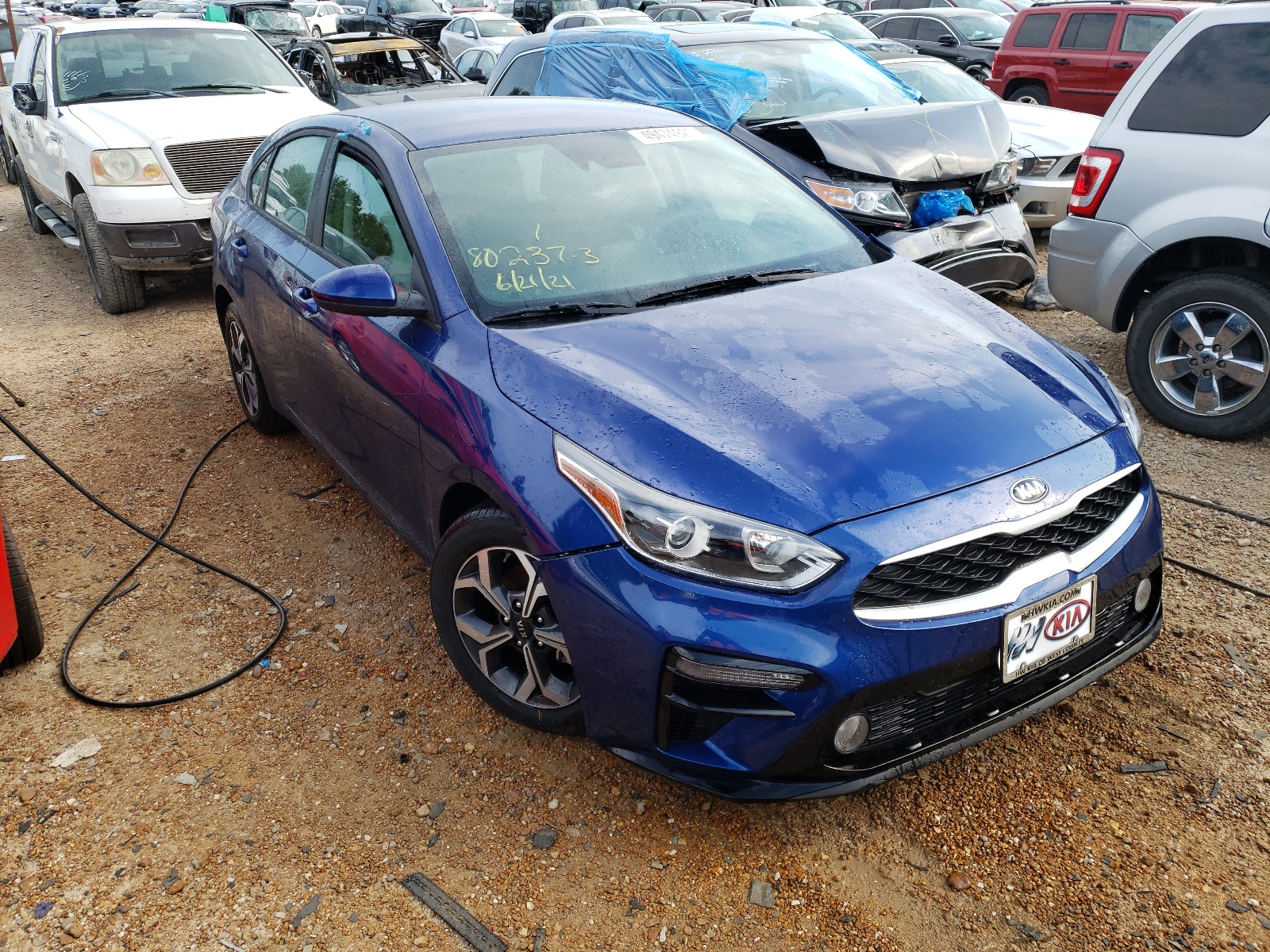 KIA FORTE FE 2021 with VIN 3KPF24AD6ME377541 - Photo from auction