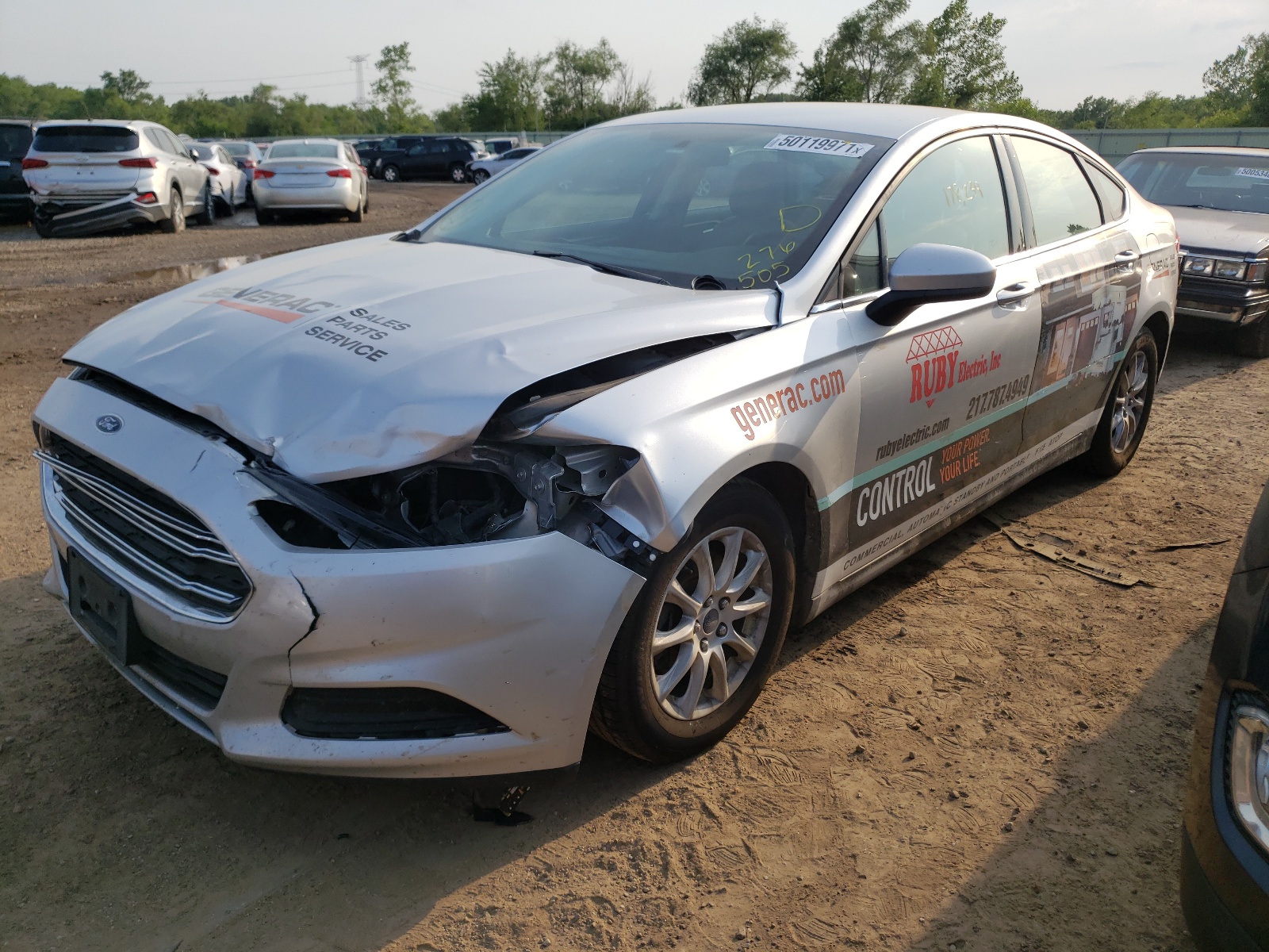 Photo 2 from auction – 2016 FORD FUSION S with VIN 3FA6P0G73GR276505